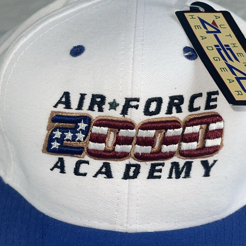 VTG Ahead Air Force Academy 2000 Soft Strapback Hat Cap Golf USA Flag NWT - Picture 5 of 8